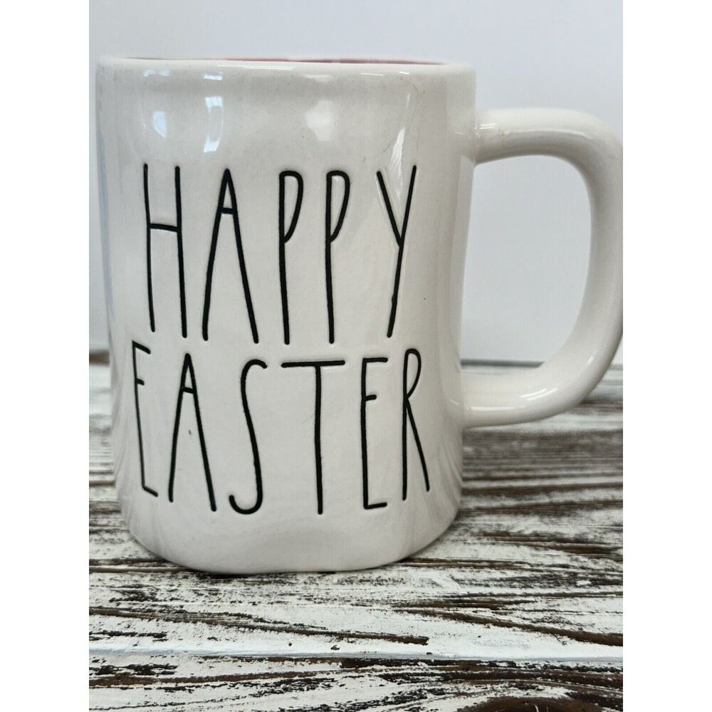 Rae Dunn Coffee Mug Set Peeps Sake And Happy Easter Artisan Collection White - Picture 2 of 8